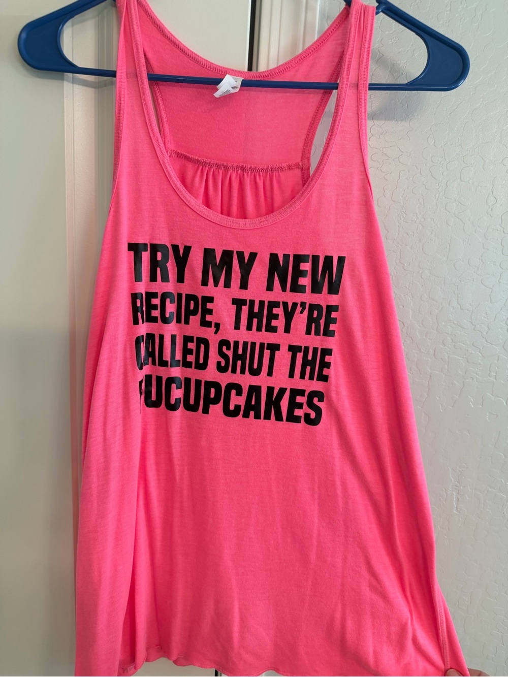 Constantly Varied Gear Hot Pink Tank with Black Slogan